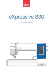 Elna 830 Expressive Sewing Machine Instruction Manual