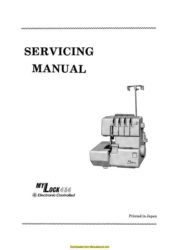 Janome 434 MyLock Sewing Machine Service-Parts Manual