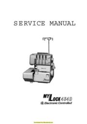 Janome 434D MyLock Sewing Machine Service-Parts Manual