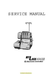 Janome 434DR Mylock Sewing Machine Service Manual