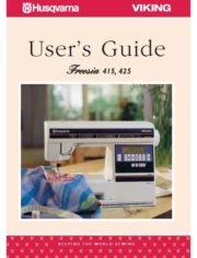 Husqvarna Viking 415-425 Sewing Machine Instruction Manual
