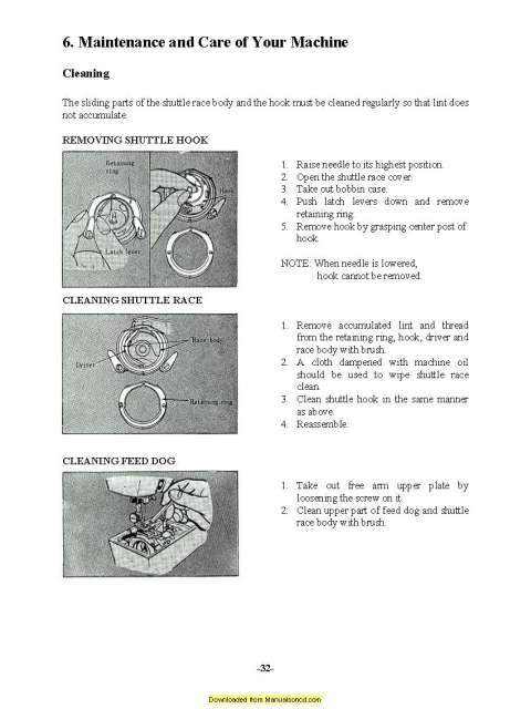 Brother 681B-UG Sewing Machine Instruction Manual