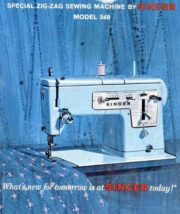 Singer 348 Sewing Machine Instruction Manual