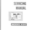 Janome 630 Sewing Machine Service-Parts Manual