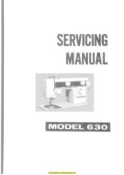 Janome 630 Sewing Machine Service-Parts Manual