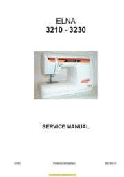 Elna 3210-3230 Sewing Machine Service-Parts Manual