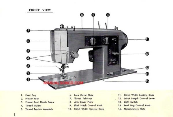 Kenmore 158.13010 - 158.13011 Sewing Machine Instruction Manual