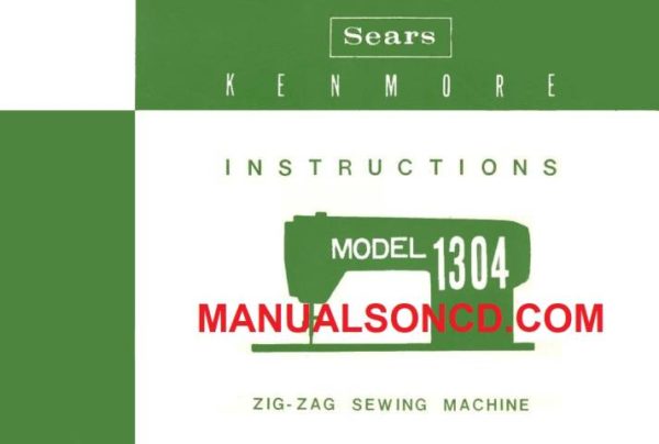 Kenmore 158.13040 - 158.13041 Sewing Machine Manual