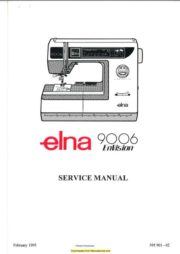 Elna 9006 Envision Sewing Machine Service-Parts Manual