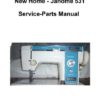 New Home - Janome 531 Sewing Machine Service-Parts Manual