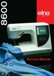 Elna 8600 Xplore Sewing Machine Service-Parts Manual