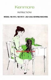 Kenmore 158.18130 - 158.18131 Sewing Machine Manual
