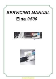 Elna 9500 Sewing Machine Service-Parts Manual