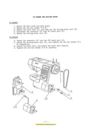 Janome - New Home 655 Sewing Machine Service Manual