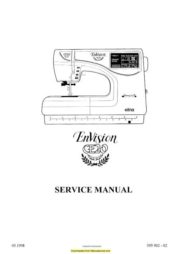 Elna CE20 EnVision Sewing Machine Service-Parts Manual