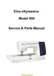 Elna 900 eXpressive Sewing Machine Service-Parts Manual