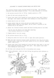 New Home Janome 656 Sewing Machine Service-Parts Manual