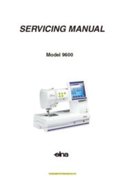Elna 9600 Sewing Machine Service-Parts Manual