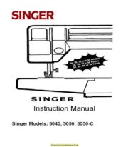 Singer 5040 - 5050 Sewing Machine Instruction Manual