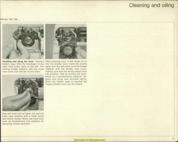 Bernina 708-709-718-719 Sewing Machine Instruction Manual