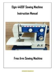 Elgin 4400F Sewing Machine Instruction Manual