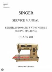 Singer 401-401A Sewing Machine Service-Parts Manual