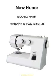 New Home NH15 Sewing Machine Service-Parts Manual