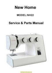 New Home NH22 Sewing Machine Service-Parts Manual