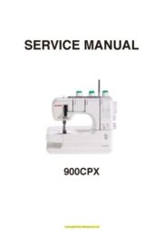 Janome 900CPX Sewing Machine Service-Parts Manual