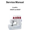 Janome 1000CP-900CP Cover Pro Sewing Machine Service-Parts Manual