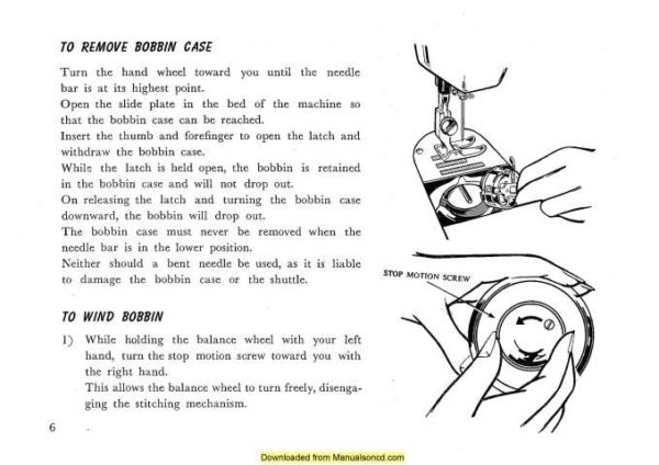 Janome 574 Sewing Machine Instruction Manual