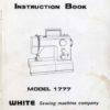 White 1777 Blue Jeans Sewing Machine Instruction Manual