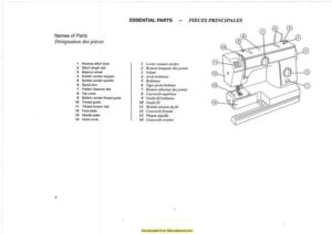 Elna 1010 Sewing Machine Instruction Manual