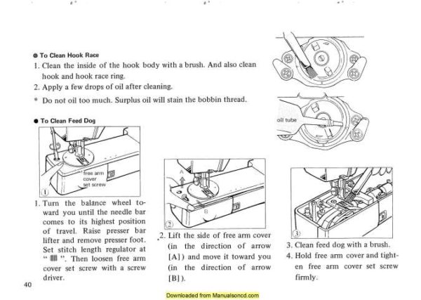 New Home 628 Sewing Machine Instruction Manual