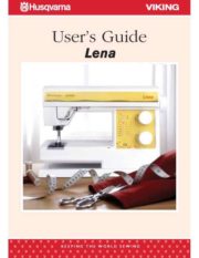 Viking Husqvarna Lena Sewing Machine Instruction Manual