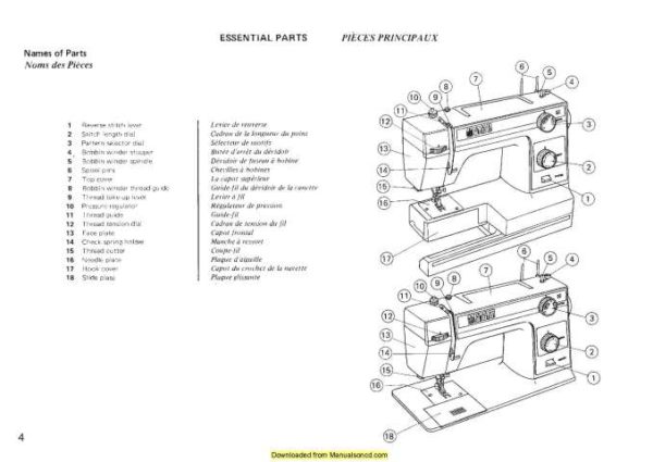 Janome New Home L-332 L-333 Sewing Machine Instruction Manual