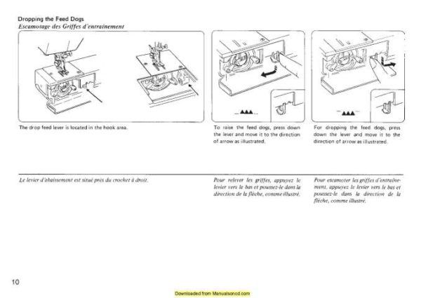 Janome New Home L-332 L-333 Sewing Machine Instruction Manual