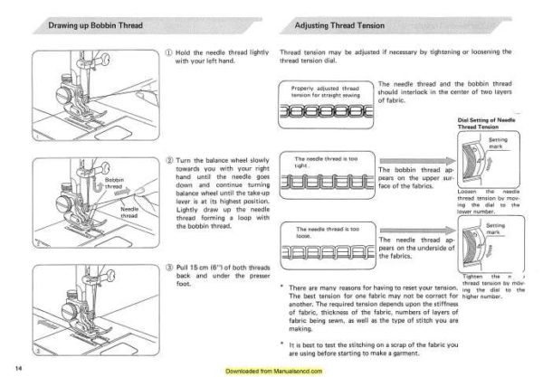 New Home RE-3000 Sewing Machine Instruction Manual