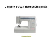 Janome S-3023 Sewing Machine Instruction Manual