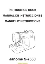 Janome S7330 Sewing Machine Instruction Manual