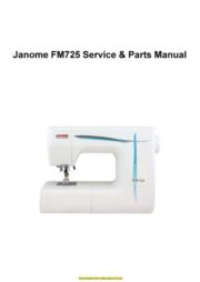 Janome FM725 Sewing Machine Service-Parts Manual