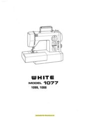 White 1077-1088-1099 Sewing Machine Instruction Manual