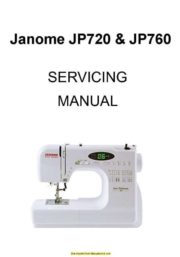 Janome JP720-JP760 Sewing Machine Service Manual