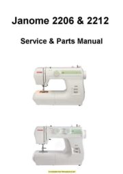 Janome 2206-2212 Sewing Machine Service-Parts Manual
