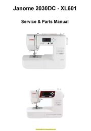 Janome 2030DC-XL601 Sewing Machine Service-Parts Manual