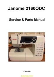 Janome 2160QDC Sewing Machine Service-Parts Manual