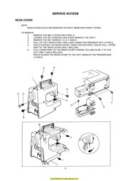Janome New Home JD 1804 Sewing Machine Service-Parts Manual