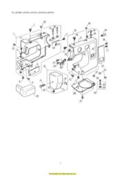Janome New Home JD 1810 Sewing Machine Service-Parts Manual