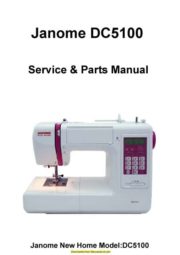 Janome DC5100 Sewing Machine Service-Parts Manual