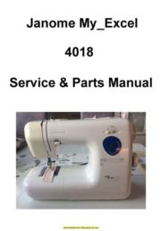 Janome 4018 My Excel Sewing Machine Service-Parts Manual